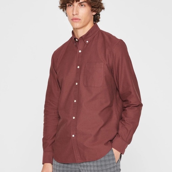 NWT Long Sleeve Solid Oxford Shirt | Club Monaco - Picture 4 of 4
